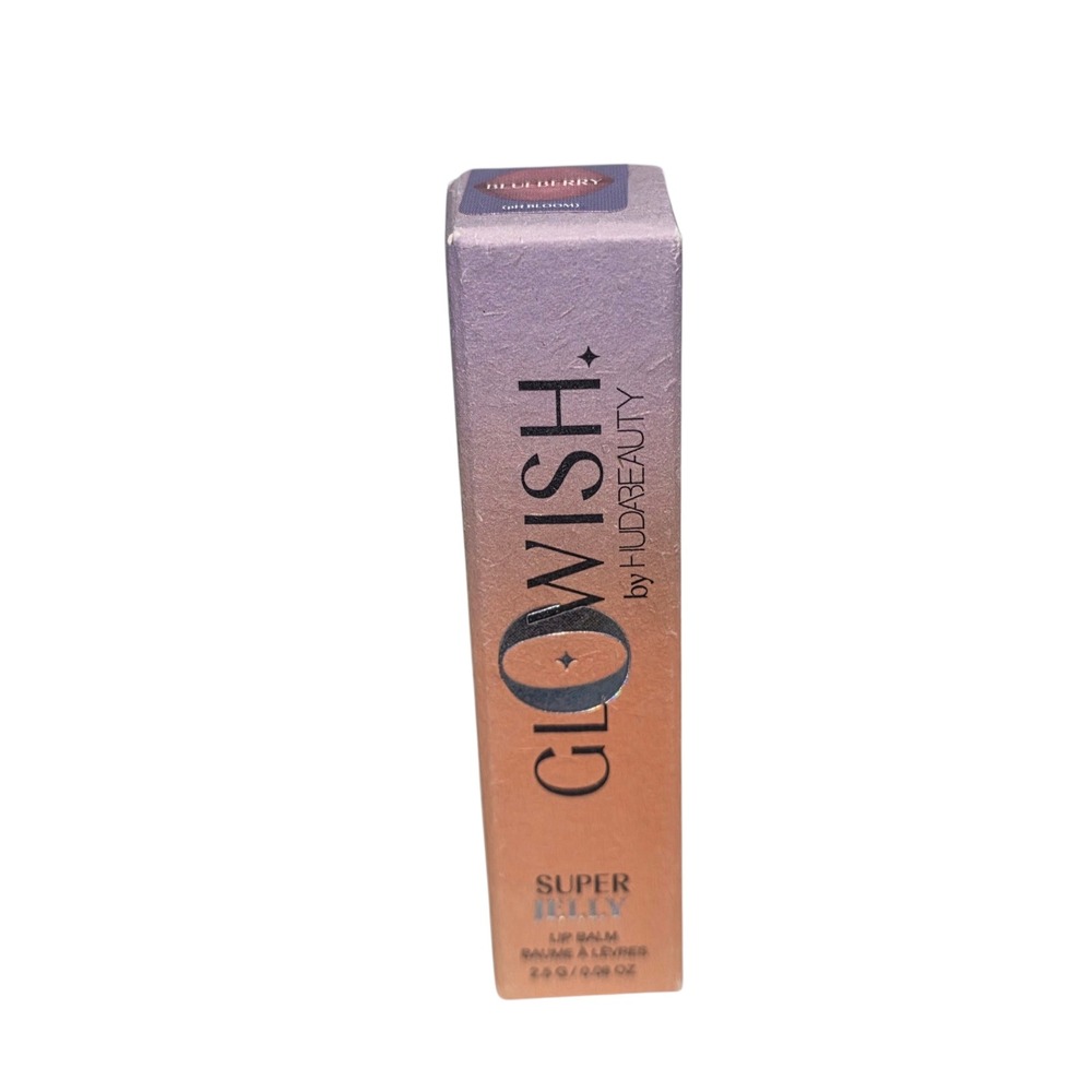 HUDA BEAUTY Glowish Super Jelly Lip Balm Blueberry pH Bloom Full Size 2.5g - Picture 3 of 8